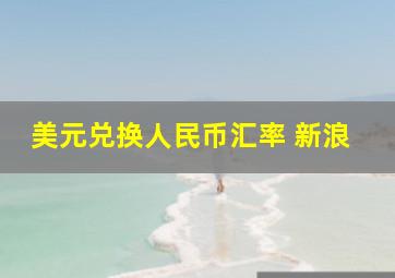 美元兑换人民币汇率 新浪